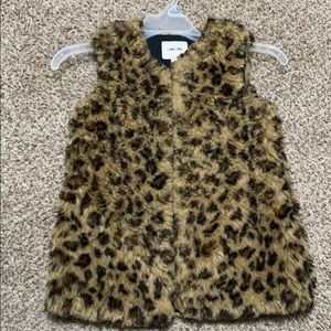 Girls Leppard print vest